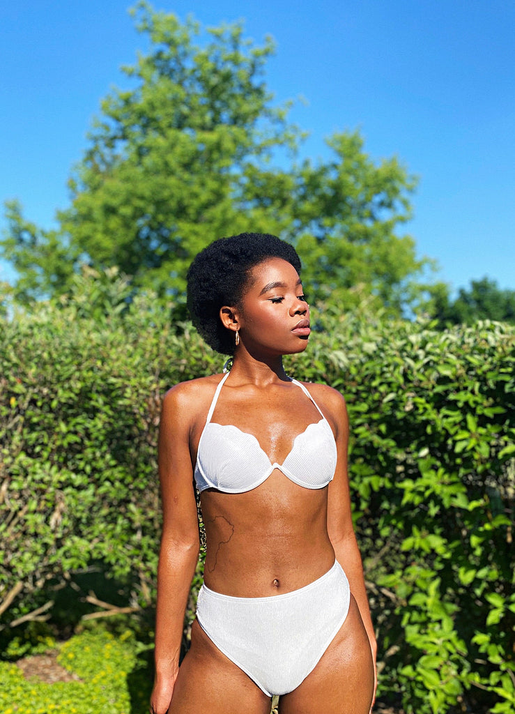 White Two Piece Swimsuit